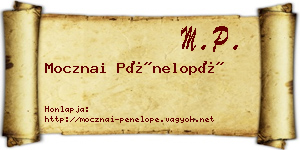 Mocznai Pénelopé névjegykártya